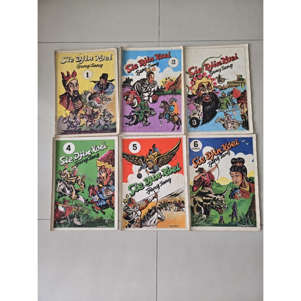 [LENGKAP & RARE] Set Komik Klasik Sie Djin Koei Tjeng Tang (1983) - 6 buku