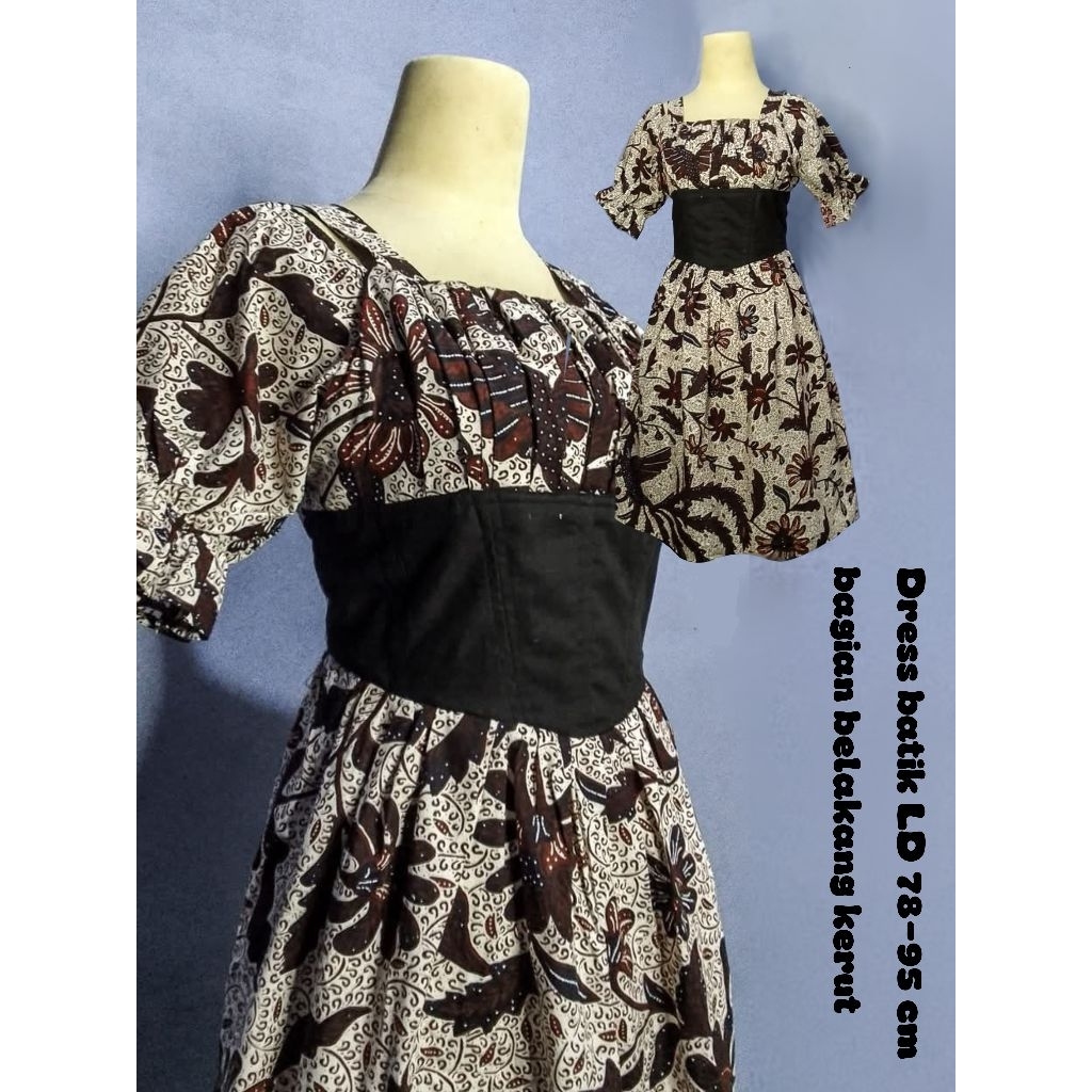 BUSTIER DRESS BATIK