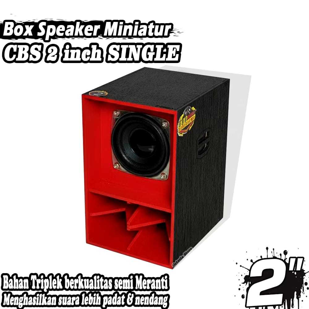 Box Speaker Miniatur CBS 2 Inch MERAH