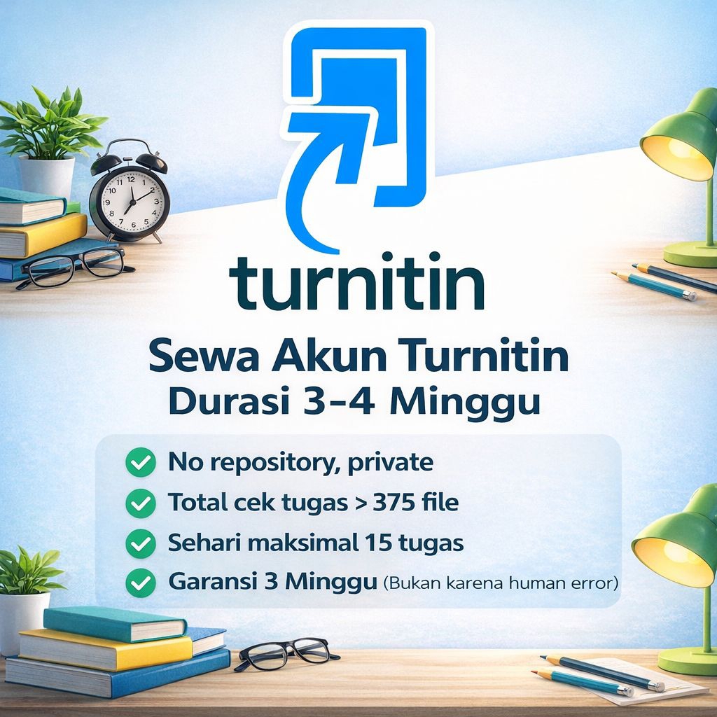Sewa Akun Turnitin 1 Bulan