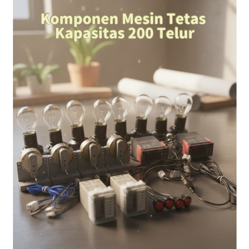 komponen Mesin tetas telur full otomatis / Mesin penetas telur full otomatis kap 200 telur