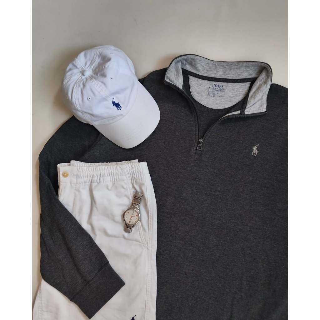 Ralph Lauren Halfzip Dark Grey