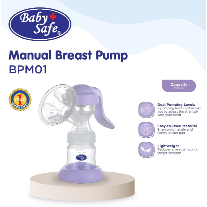 Breast Pump Manual Pompa ASI Baby Safe BPM01 Makassar