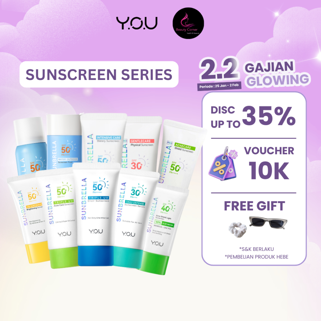 YOU Sunscreen Tone Up UV Elixir | Triple UV Elixir SPF 50+ PA++++ | Sunbrella Gentlecare Physical Su