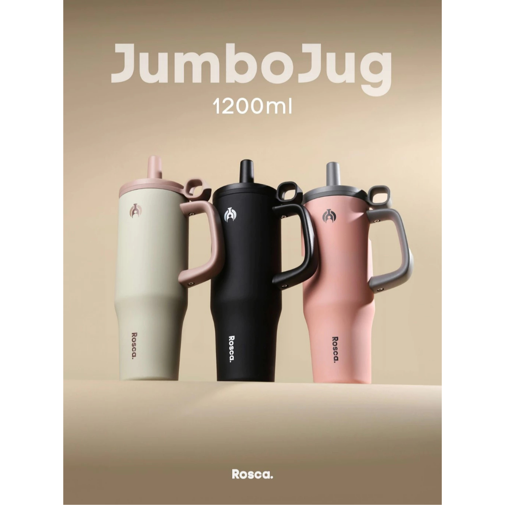 Rosca JumboJug Tumbler 1.2L Stainless Tahan Panas Dingin