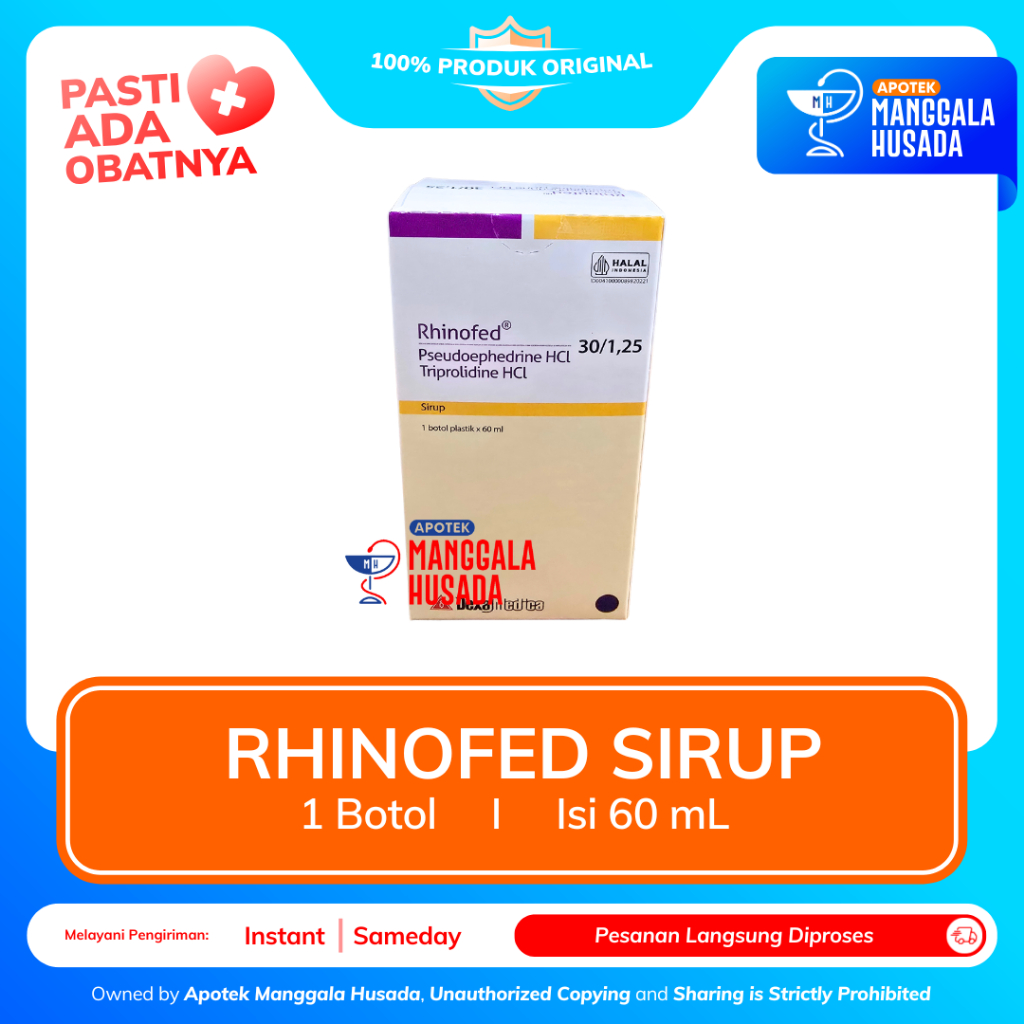 RHINOFED SIRUP @ 60 ML