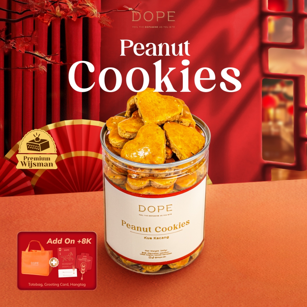 DOPE Kue Kacang Gurih Asli / Kue Kering Kue Kacang Premium Camilan Kue Kering Kue Kacang