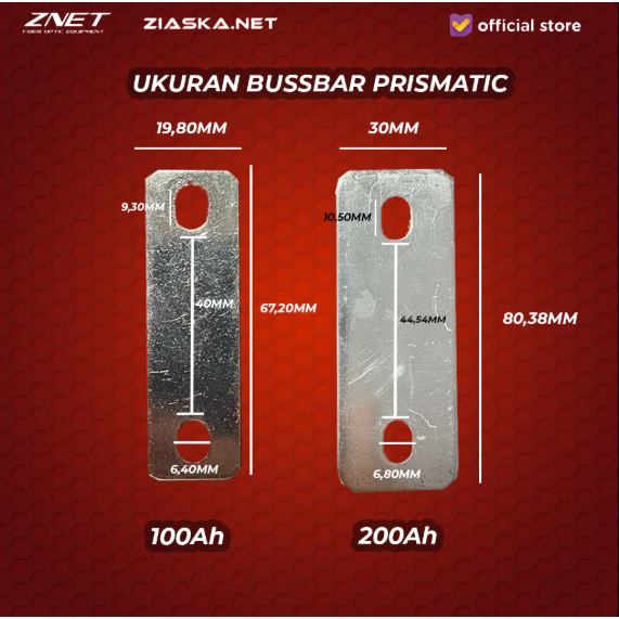 Busbar Battre Lifepo4 Aksesoris Batre / Busbar Baterai Lifepo4