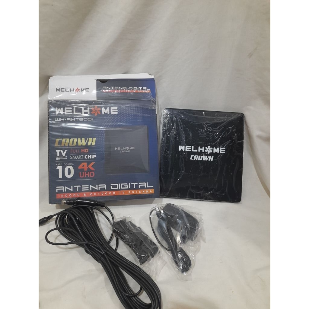 BATAM Antena TV  digital indoor dan outdoor ant 8001merk welhome Harga promo rp155.000Barang baru