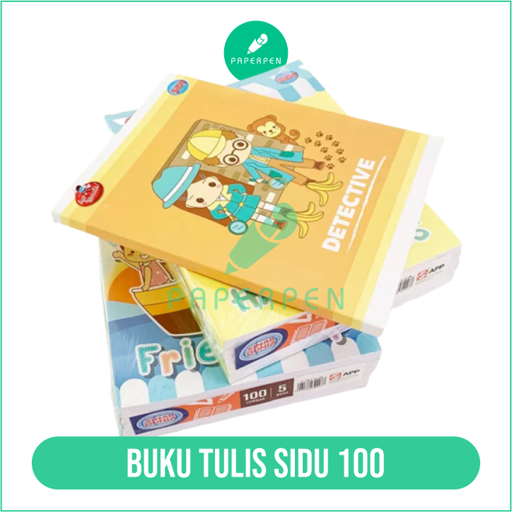 SIDU Buku Tulis 100 Lembar Bergaris Buku Tulis Sidu 1 Pak 5 Buku