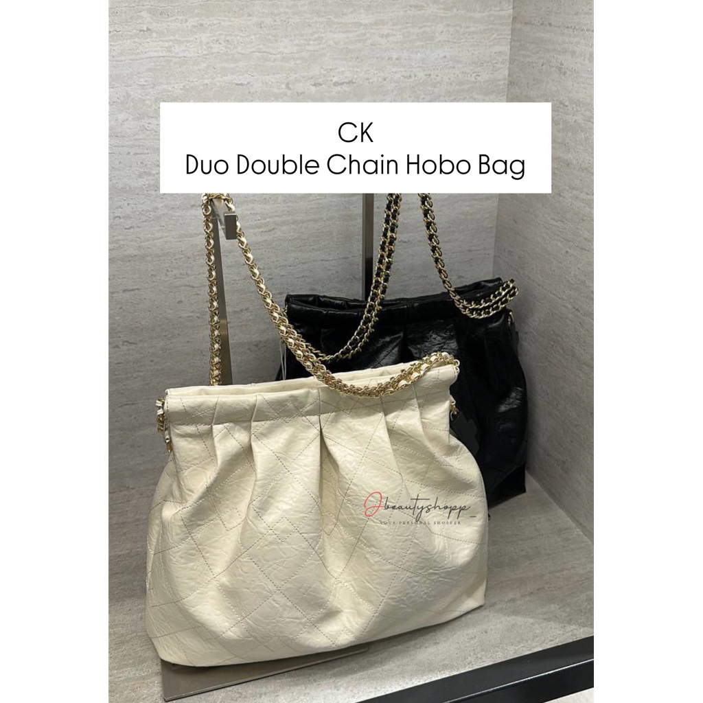 Tas CK Duo Double Chain Hobo Bag