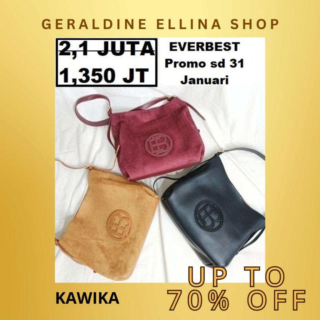 Tas Everbest Wanita 100% Original SALE Seri KAWIKA