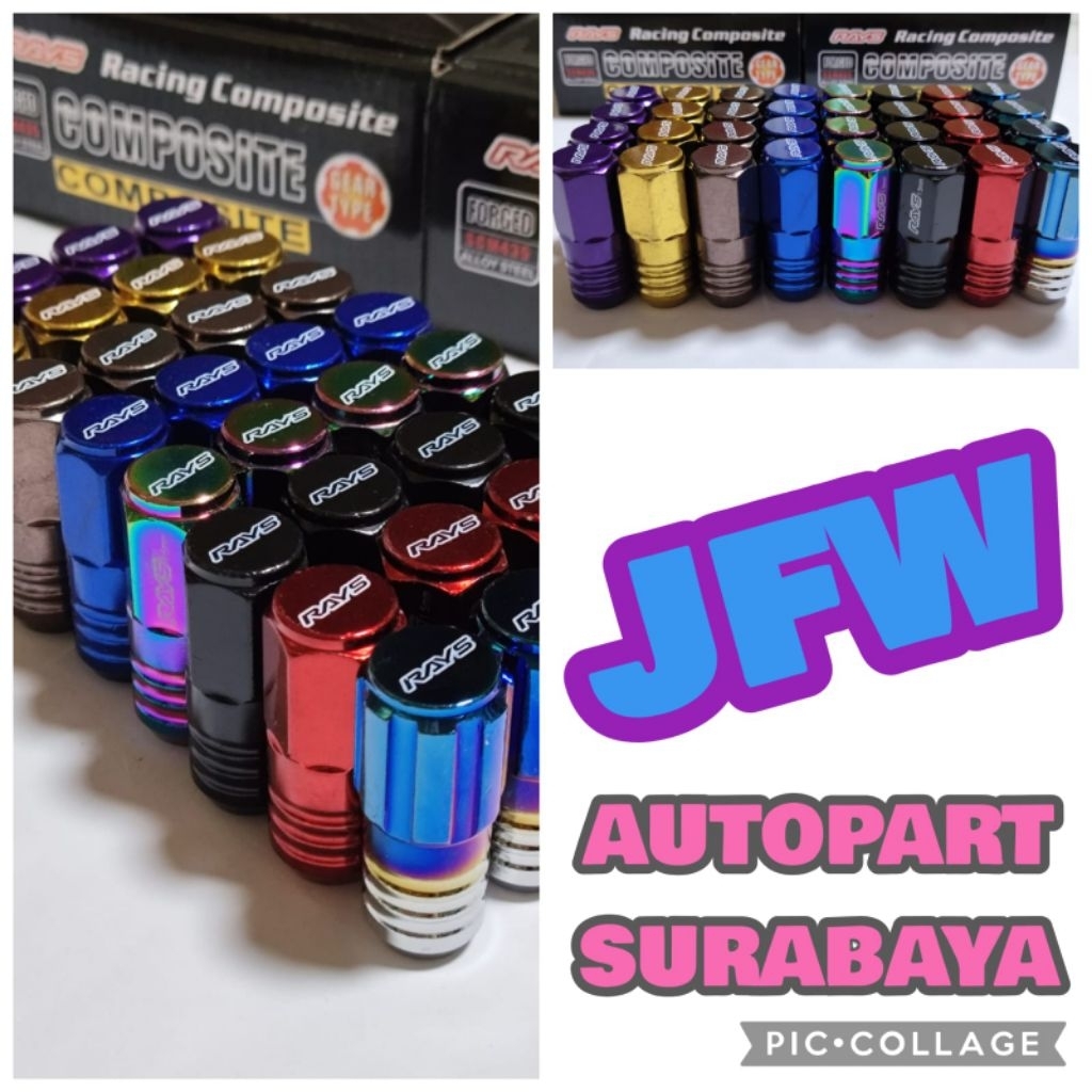 RAYS COMPOSITE 5cm MUR RODA MOBIL MUR BAUT RACING