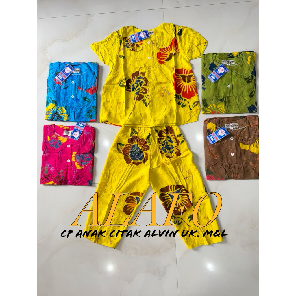 BAJU TIDUR NYAMAN CP ANAK UK. S-XL BATIK ALVIN CITAK