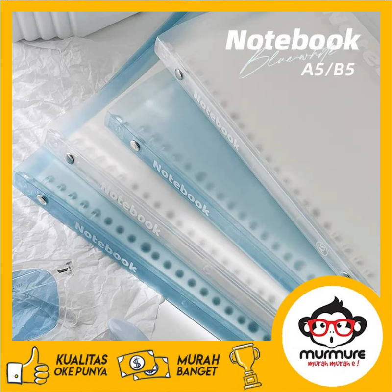 MURMURE I BINDER PASTEL NOTEBOOK SERIES A5 & B5 PASTEL BINDER TRANSPARAN CANDY COLOR