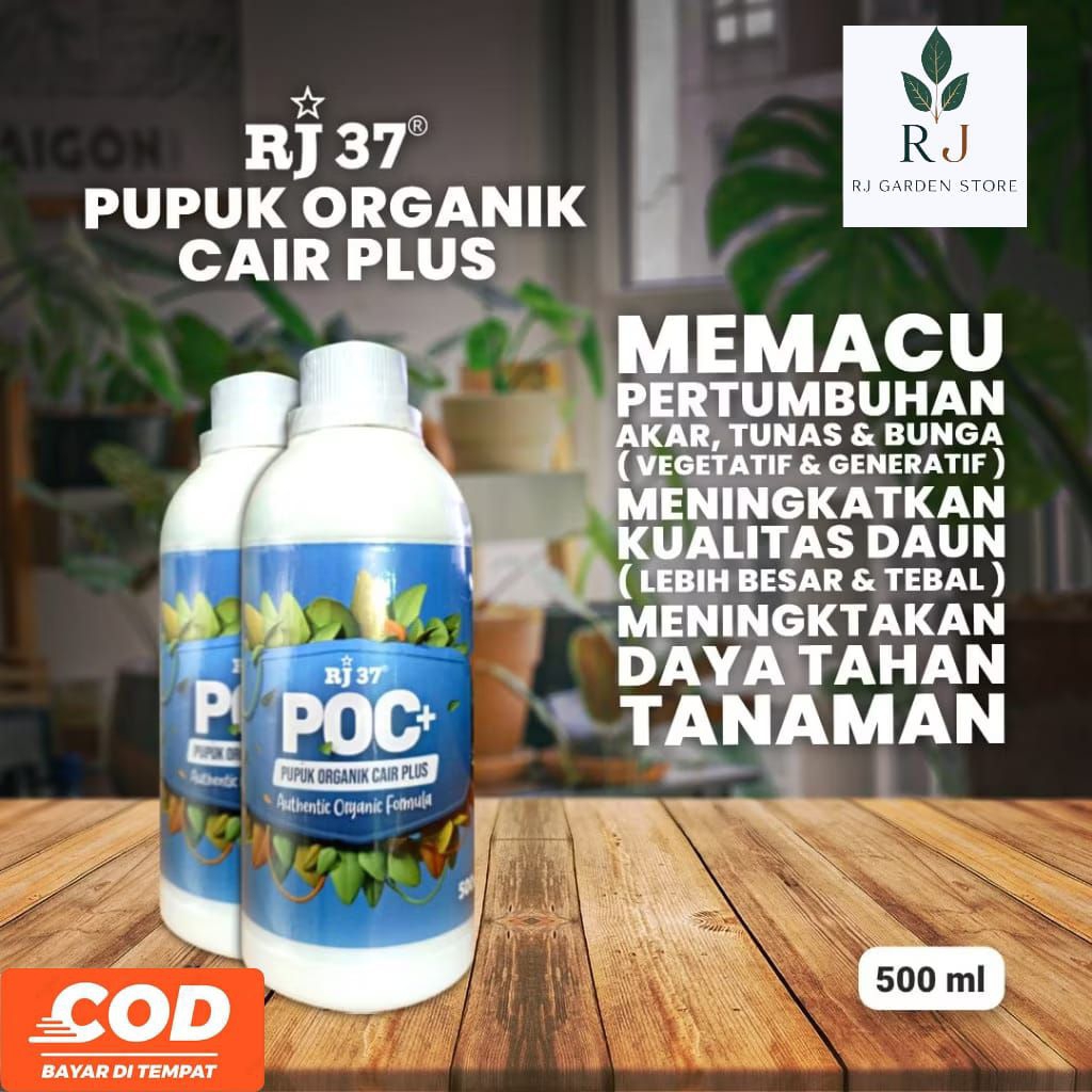 RJ 37 Pupuk Organik Cair Plus POC / Vitamin /Nutrisi Probiotik Organik Multiguna Untuk Semua Jenis T
