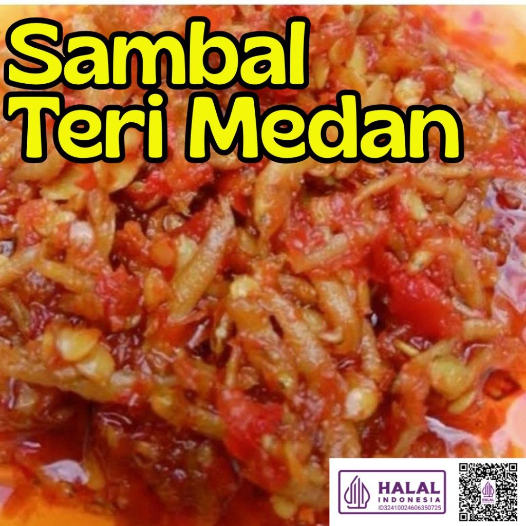 150gr Sambal Teri Medan/ Sambel Teri Medan/ Sambal Teri pedas/ Teri Balado/ Teribolado/ Sambal/ Samb
