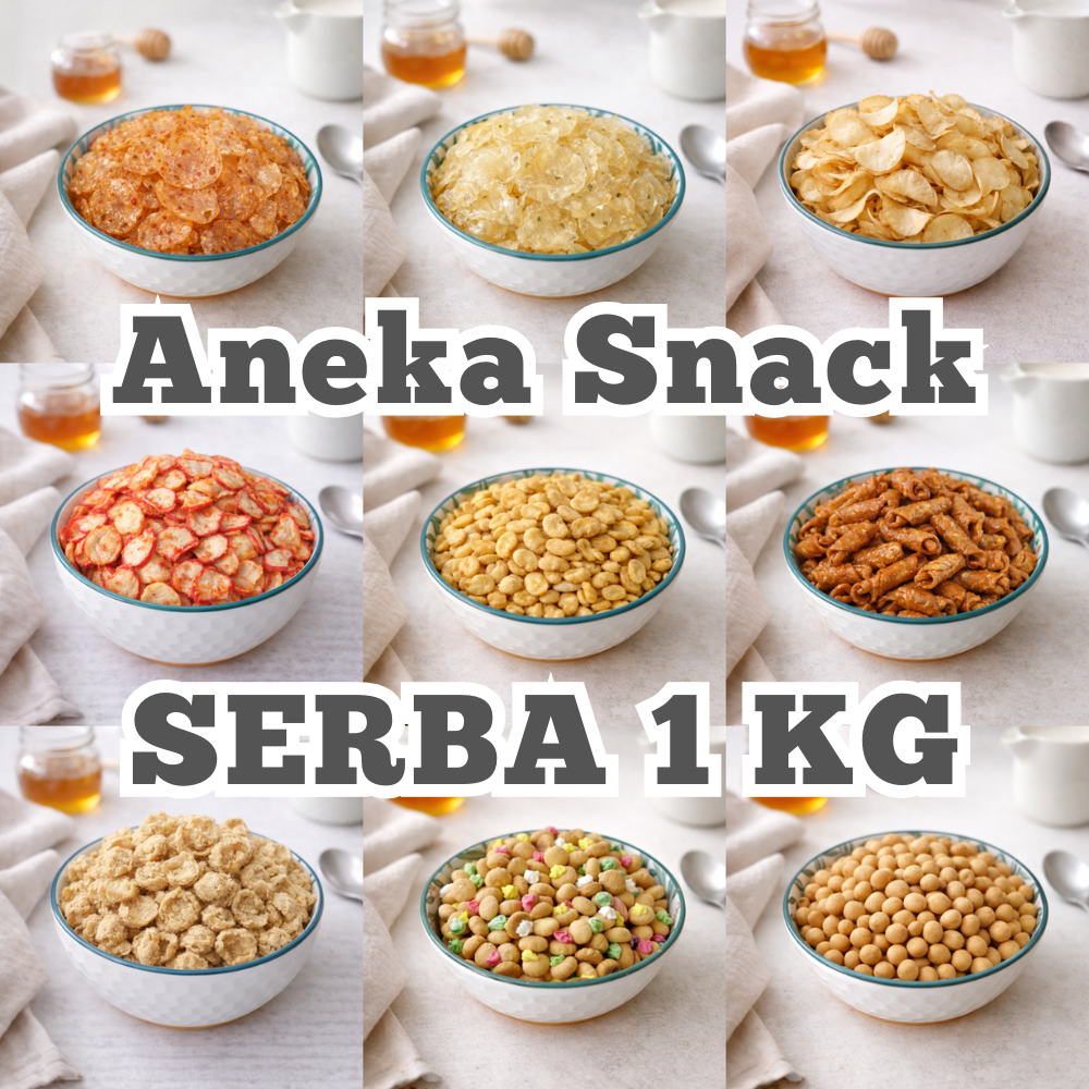 [DELISH SNACKS] Aneka Snack Grosir Serba 1 KG / Grosir Kilo Kiloan / Cemilan Camilan Bal Grosiran
