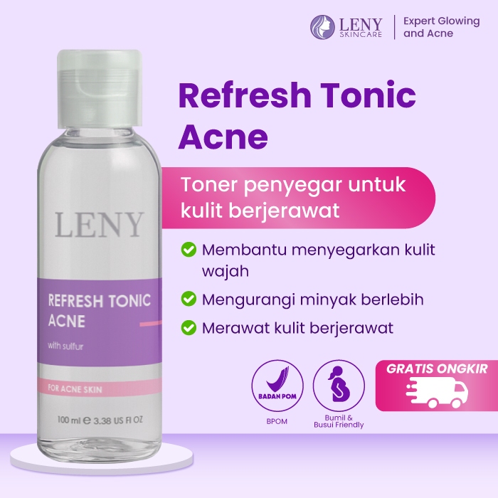 LENY SKINCARE Refresh Tonic Acne 100 ml Toner Penyegar Kulit Berjerawat