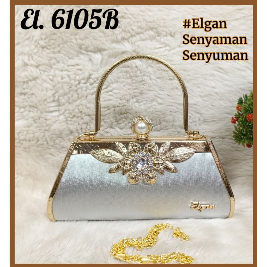TAS ELGAN CLUTCH TAS PESTA TAS PENGANTIN #6105
