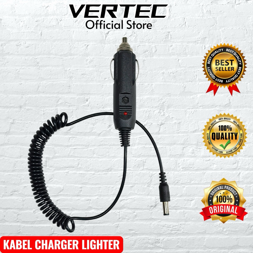 Kabel Charger Lighter Eliminator HT Baofeng UV5R UV82 UV6R VERTEC VT5R VT82 Pofung BJH Comteck Torip