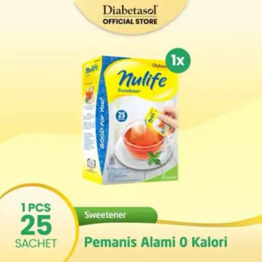 DIABETASOL NULIFE SWEETENER BOX 25 SACHET