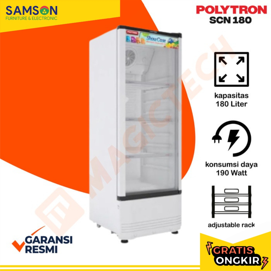 SHOWCASE POLYTRON 3 RAK SCN-180 / SCN180 - 180L
