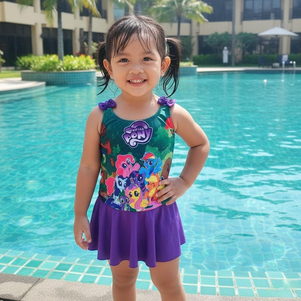 Pakaian Renang Karakter | Pakaian Renang Anak | Pakaian Renang Anak Perempuan | Pakaian Renang Anak 