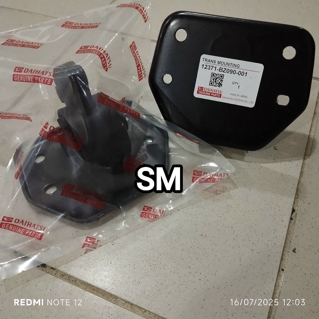 Trans Mounting Daihatsu Grandmax Luxio 12371-BZ090-001 Insulator E/G MTG matic