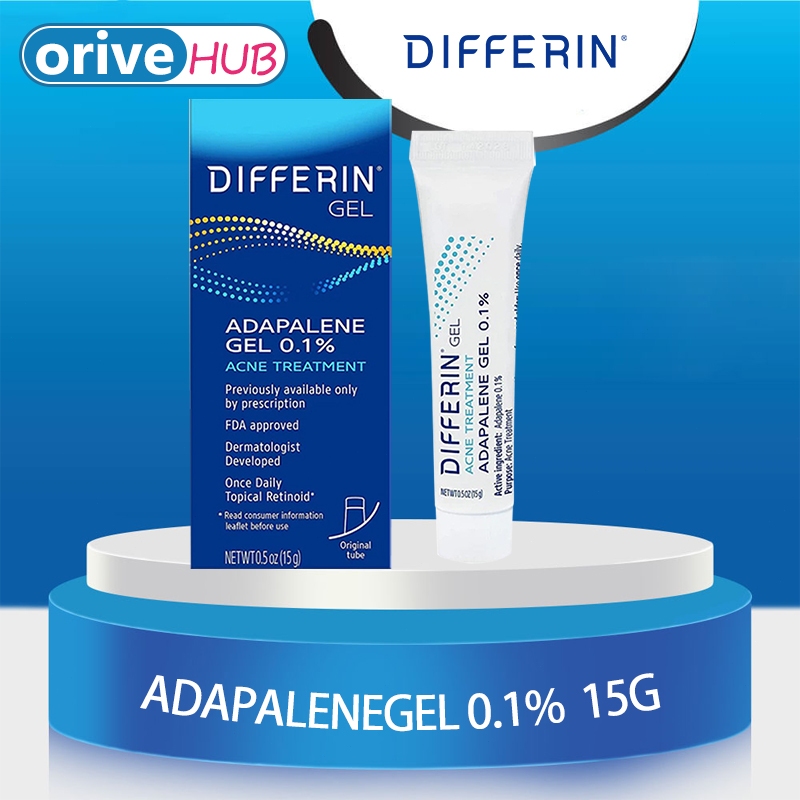 Differin Adaplene Acne Treatment Krim Obat Jerawat Gel 0.1%/ bebas minyak