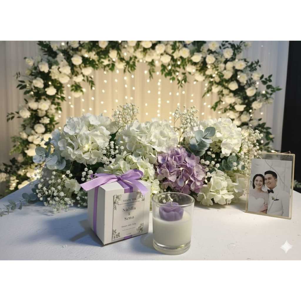 Lilin SALS Wedding Favor – Lilin Aromaterapi Estetik untuk Souvenir