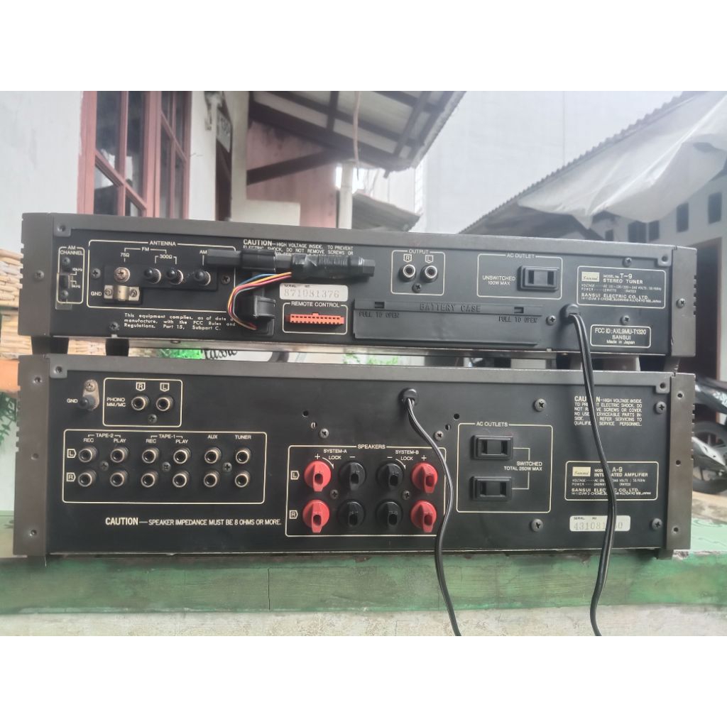 AMPLIFIER SANSUI A-9 + TUNER SANSUI T-9