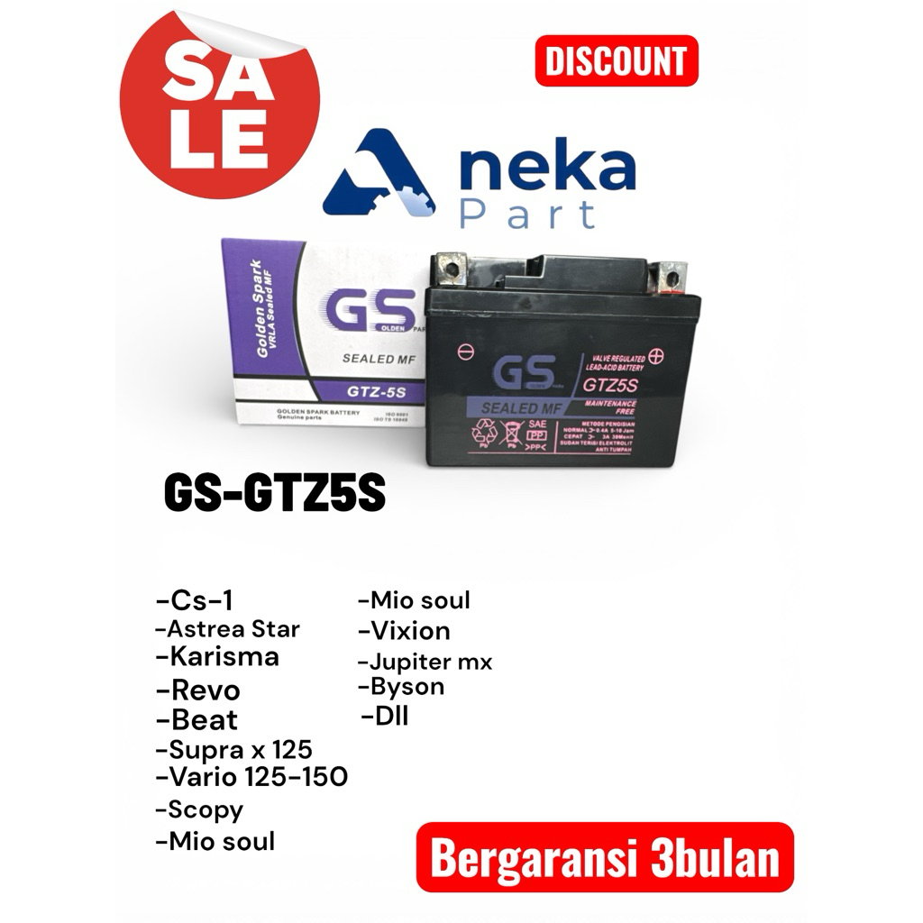 aki motor beat vario revo absolute GTZ5S