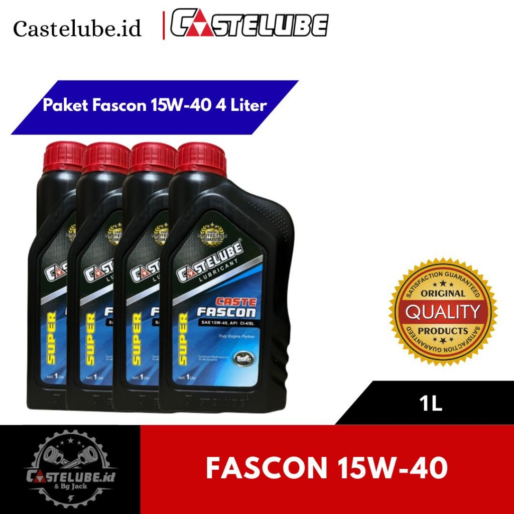 4 Botol - Fascon 15/40 Kemasan 1 Liter (4 Liter)