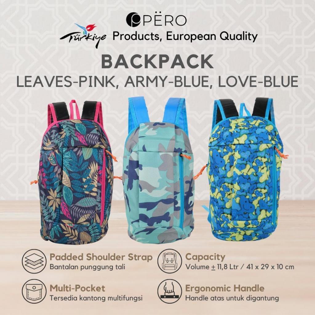 [Grosir Min. 6pcs] Pero Mini Sports Backpack / Tas Ransel Punggung Mini / Tas Sekolah Anak / Mini Ba