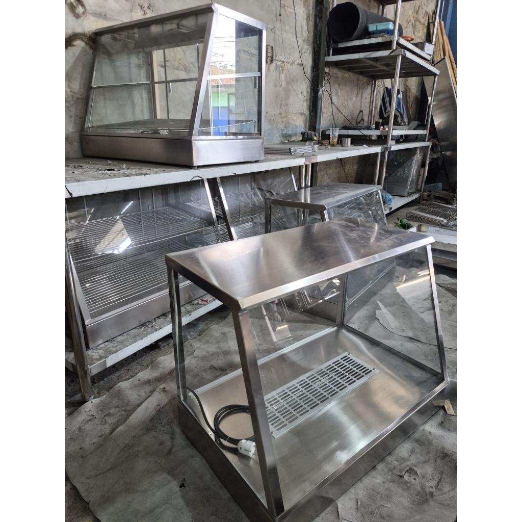 WARMER PEMANAS FRIED CHICKEN PEMANAS AYAM GORENG ETALASE STAINLESS