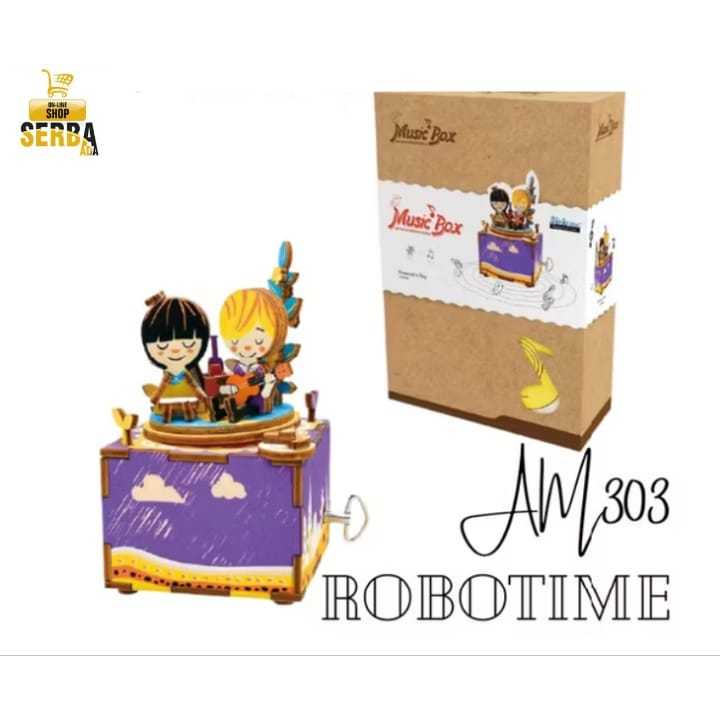 MUSIC BOX SUMMER'S DAY WOODEN 3D PUZZLE MUSIC BOX MURAH MUSIC BOX KAYU UNIK MUSIC BOX ROBOTIME