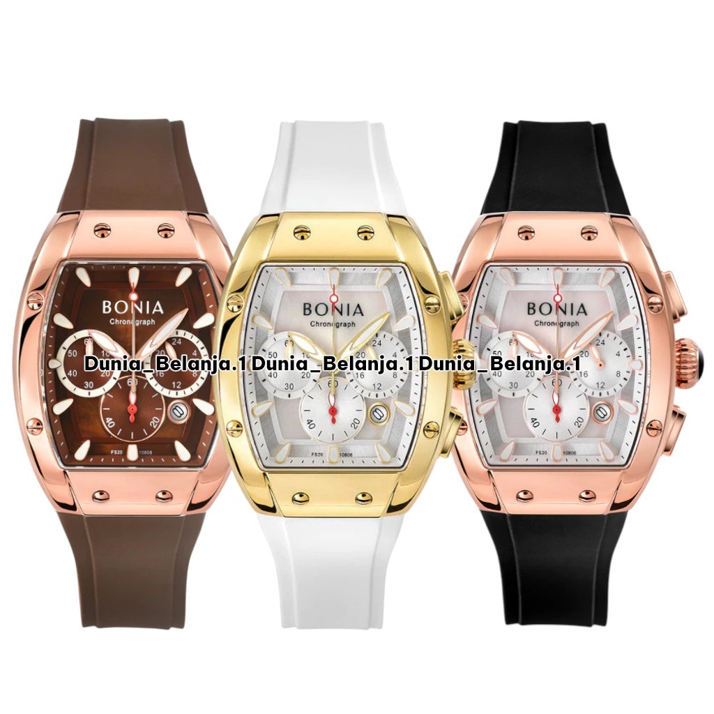 Original 100% Bonia Women Watch Chronograph BNB10806 B10806 Chronograph Garansi Resmi 2 Tahun