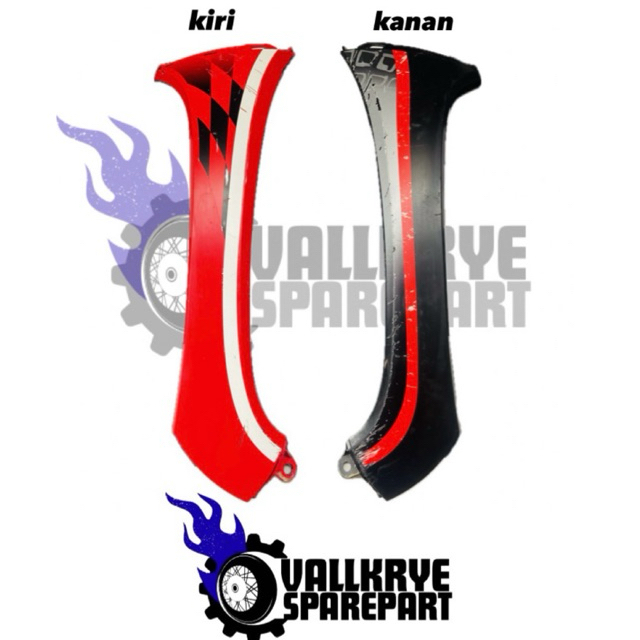 Vallkrye Sparepart - COVER R & L FRONT SAYAP DEPAN SAMPING HONDA SCOOPY 2017-2020 - ORIGINAL SECOND