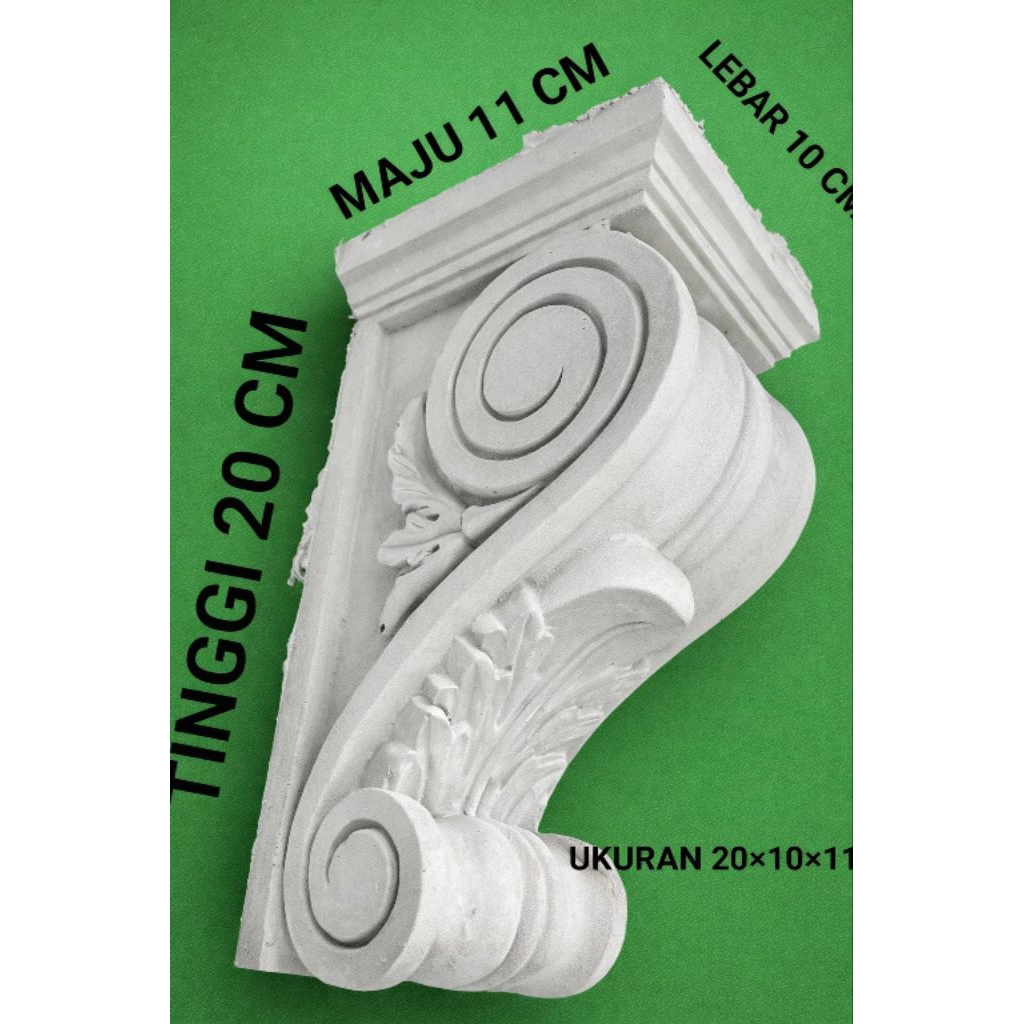 korbel beton / corbel penghias jendela / sepatu korbel beton