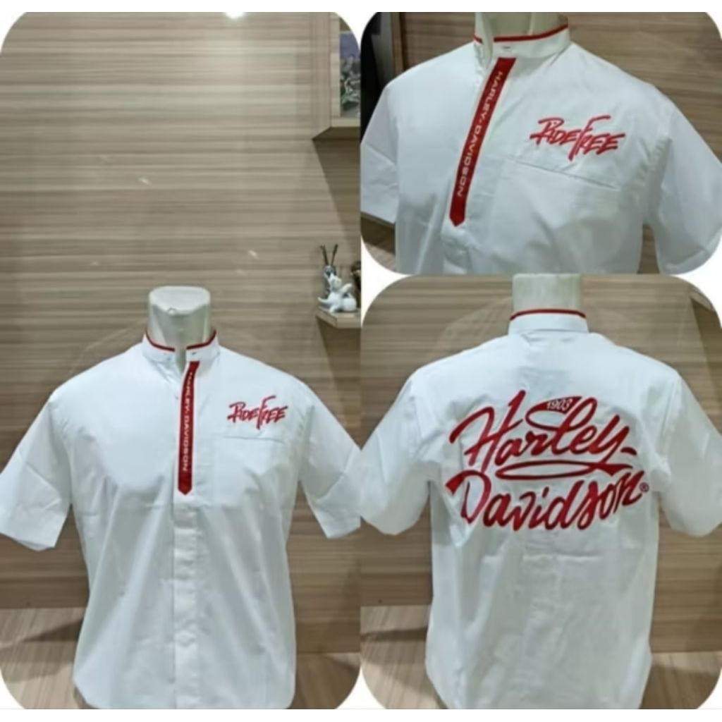 baju koko harley davidson motorcycle kode01