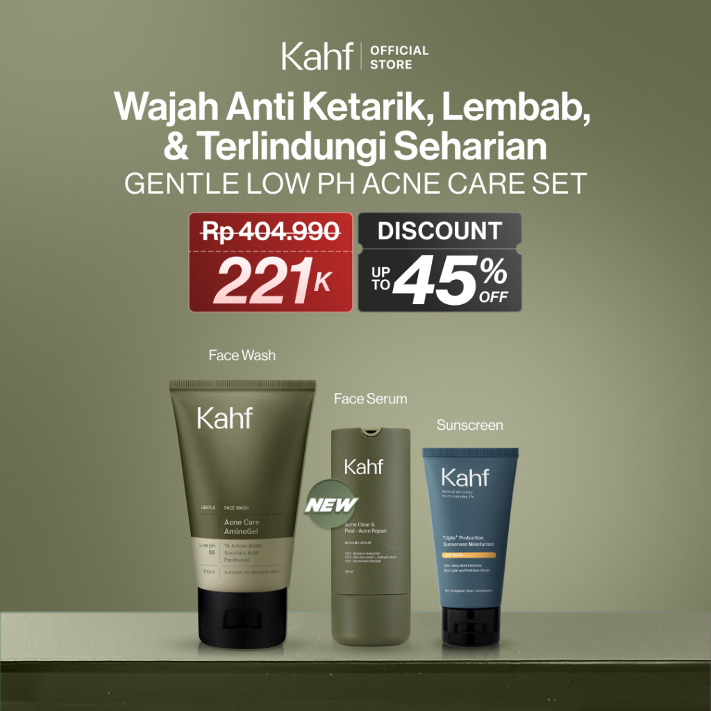 [SPECIAL KAHF DECODE : BUNDLE 3IN1 PAKET PERAWATAN WAJAH] Paket Face Care Expert Complete Kit (Face 