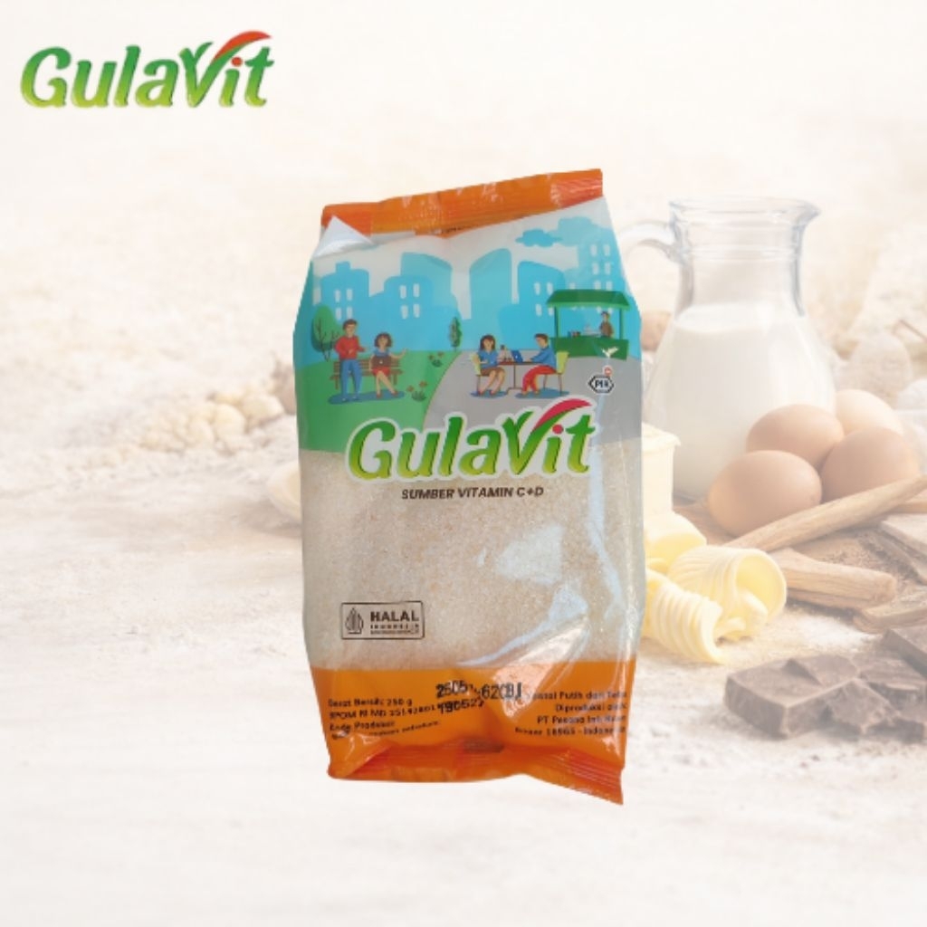 Gula Murni Premium Gulavit - 250 gr, Gula Kristal Halus dan Berkualitas Tinggi