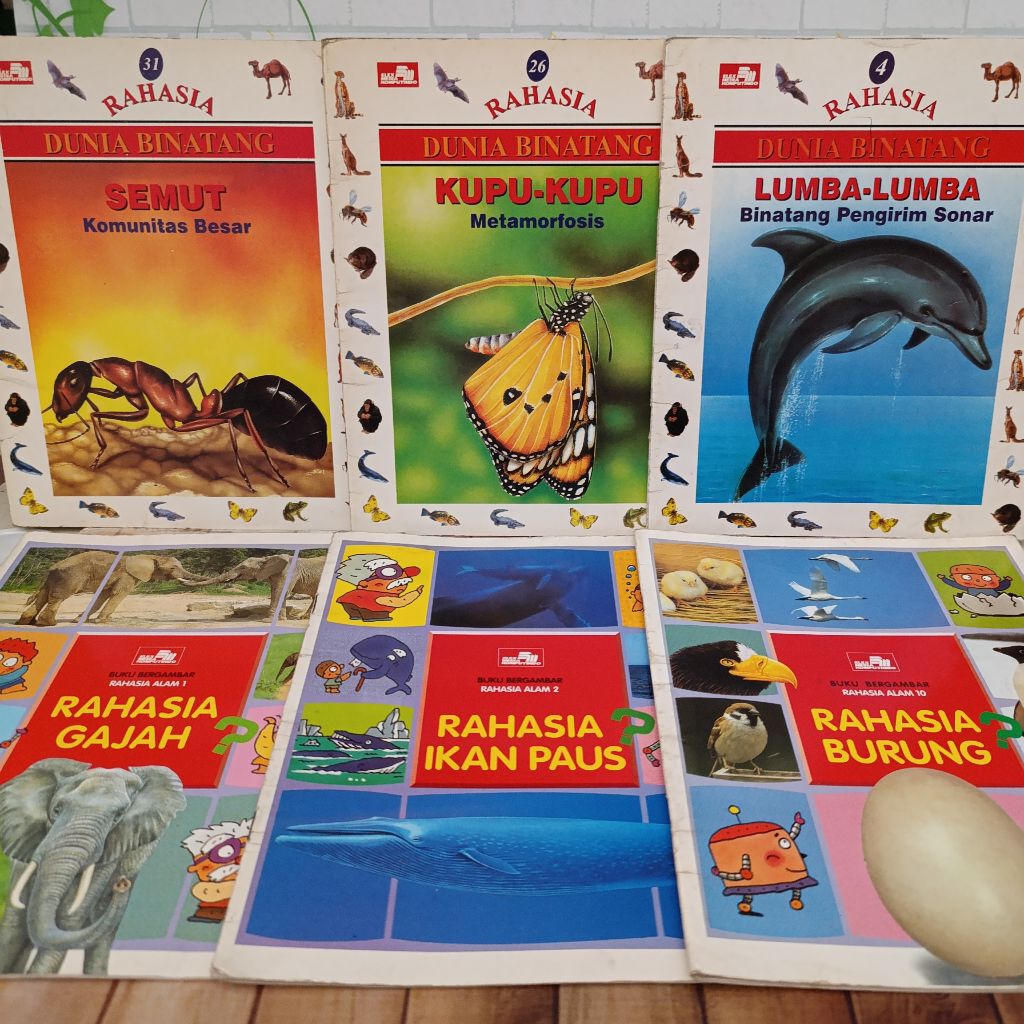 buku ensiklopedia binatang seri rahasia dunia binatang (satuan)