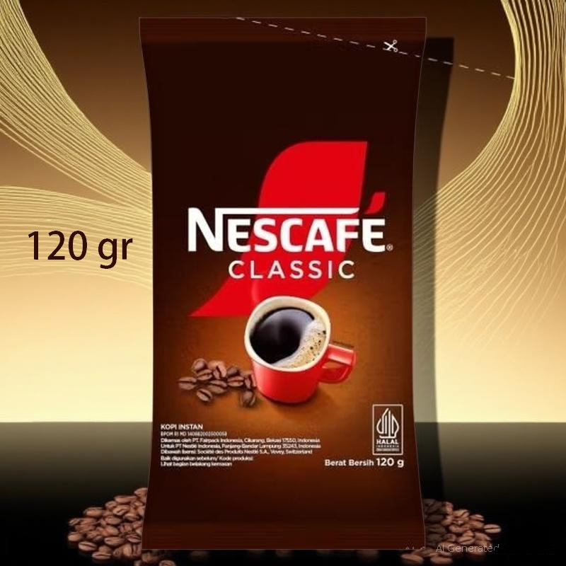 NESCAFE Classic 120gr Vending Machine Kopi Bubuk Halus Nestle Professional