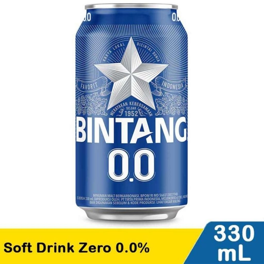 Bintang zero 0,0% kaleng 330 ML