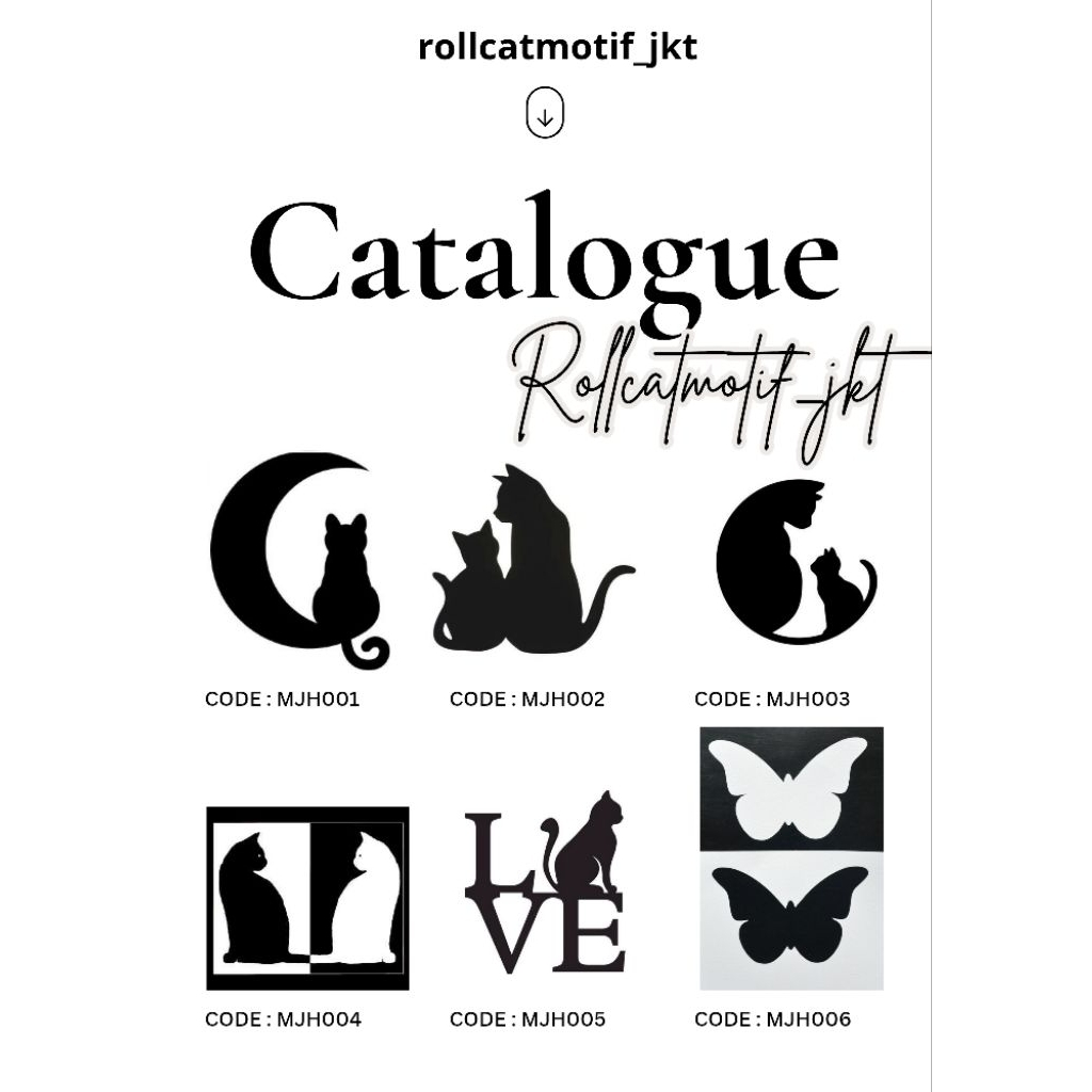 Roll Cat Motif Dinding Aesthetic Minimalis Motif Modern | Roll Cat Motif Jakarta