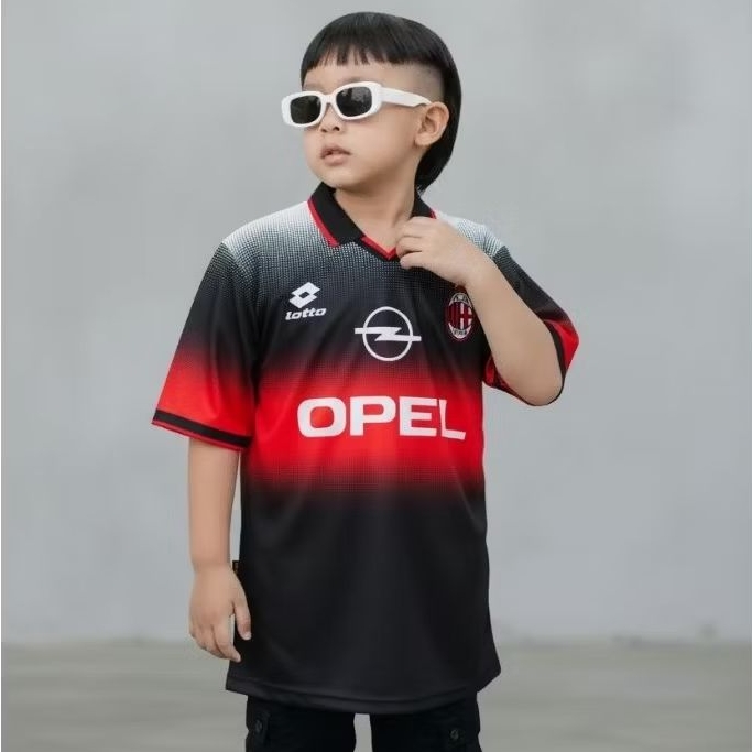 JERSEY RETRO FANTASY / JERSEY ANAK AC MILAN TERBARU / BAJU JERSEY FANTASY ANAK
