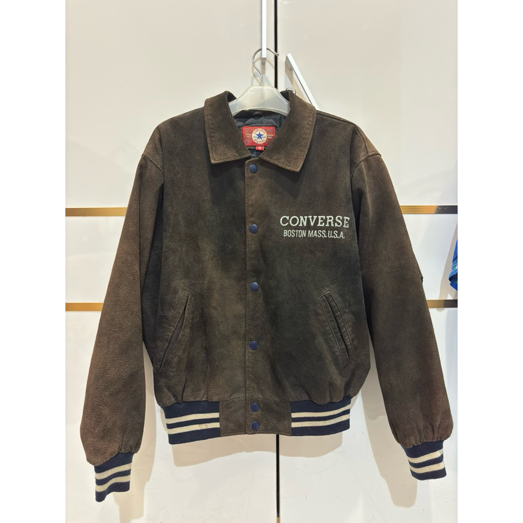 Varsity jacket Converse leather kulit original vintage