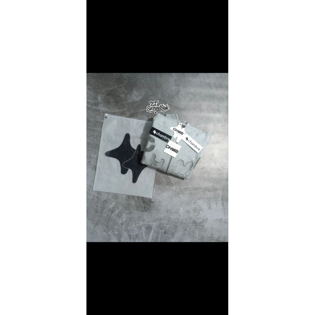 Boxy Zip Hoodie Chambredelavain - Authentic Misty